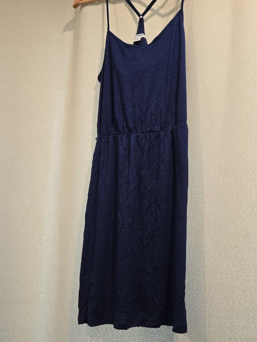 Old Navy Navy Blue Strappy Midi Dress